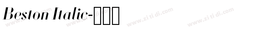 Beston Italic字体转换